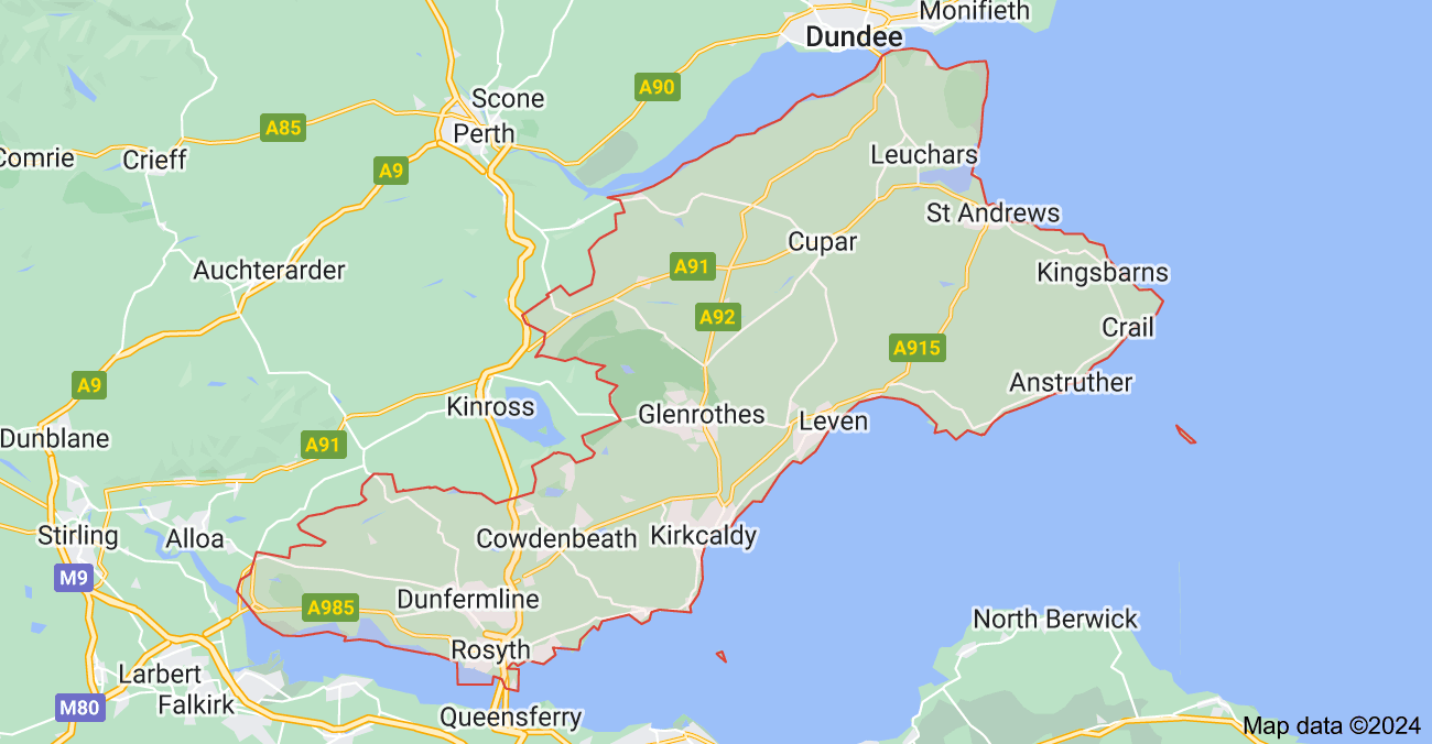 Fife Map Map of Fife