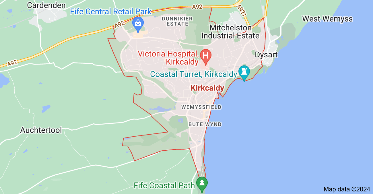 Map of Kirkcaldy Kirkcaldy Map